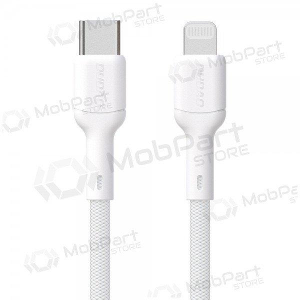 Lightning kabel Dudao L9X USB-C naar Lightning 2 m 30 W wit