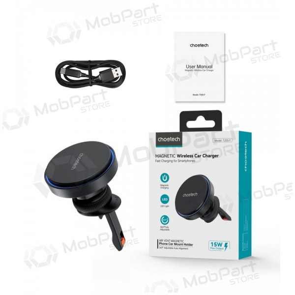 Automobilinis laikiklis-lader Choetech T205-F MagSafe 15W zwart