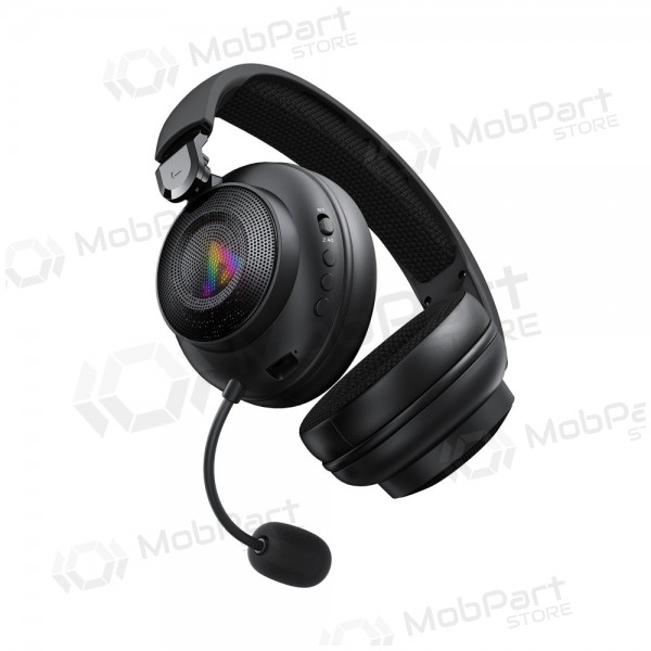 Draadloze hoofdtelefoon Acefast H15 Gaming over-ear met microfoon USB-C zwart