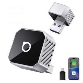 Draadloze CarPlay/Android Auto adapter Ottocast Mini Cube zilver CP88-T3