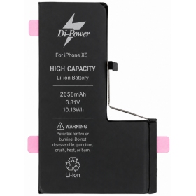 Apple iPhone XS batterij, accu Di-Power 2658 mAh (verhoogde capaciteit)