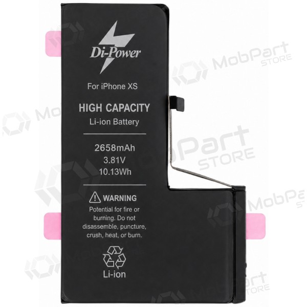 Apple iPhone XS batterij, accu Di-Power 2658 mAh (verhoogde capaciteit)