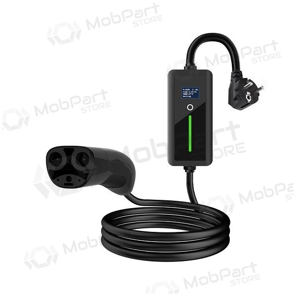 Draagbare oplader voor elektrische auto's TESLA NACS - Schuko (220V), 8-16A, 3.5kW, 1-fase, 5m