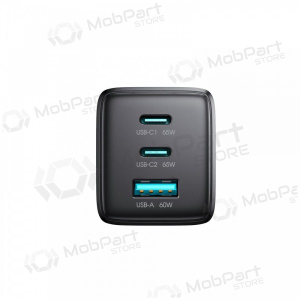 Telefoonoplader Hoco N66 35 W GaN USB-C + USB-A met Lightning-kabel 1 m wit