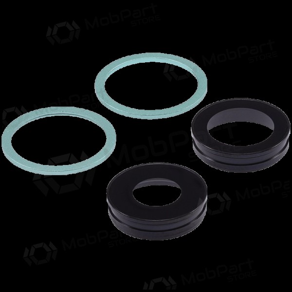 Apple iPhone 11 cameraglaasje (2 stuks) (groen) (met frame)