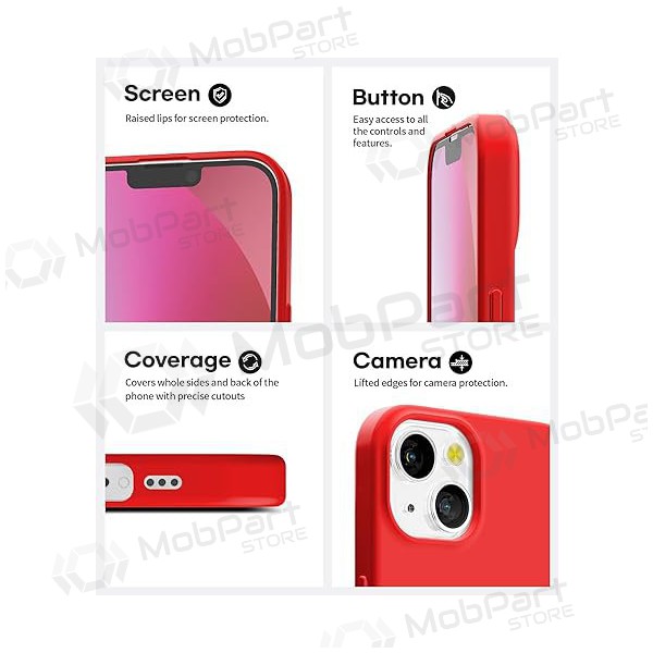 Apple iPhone 14 hoesje -Mercury Soft Feeling- (rood)