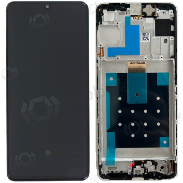 Samsung Galaxy M55 scherm (zwart) (met frame) (origineel)