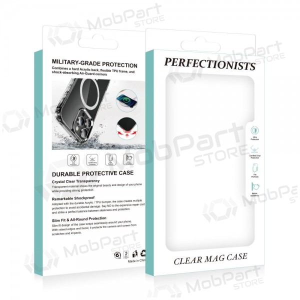 Apple iPhone 16 Pro hoesje - Perfectionists Clear Mag Case (transparant)