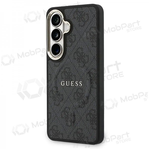 Samsung Galaxy S26 hoesje - Guess PU Leather 4G Gold Frame Magnetic (zwart)