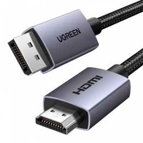 HDMI-kabel Ugreen DP125 DisplayPort naar HDMI 2 m 4K 30 Hz zwart