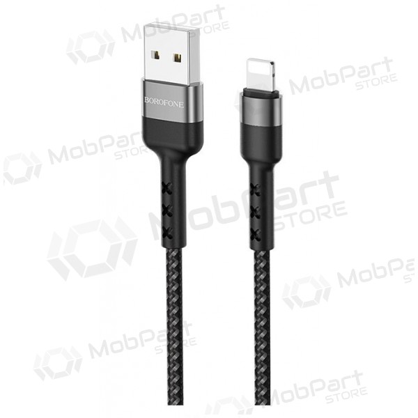 USB kabel Borofone BX34 Lightning 1.0m (zwart)