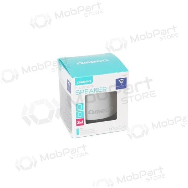Bluetooth draagbare top luidspreker OMEGA OG47 (MicroSD, handsfree) (zilver)