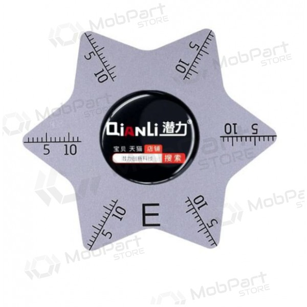 Metalen demontagegereedschap voor telefoons QIANLI E (Pentagram)