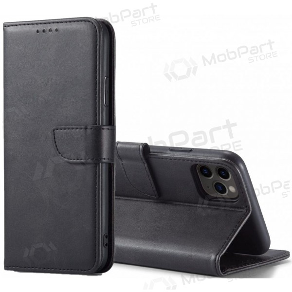 Apple iPhone 16e hoesje - Wallet Case- (zwart)