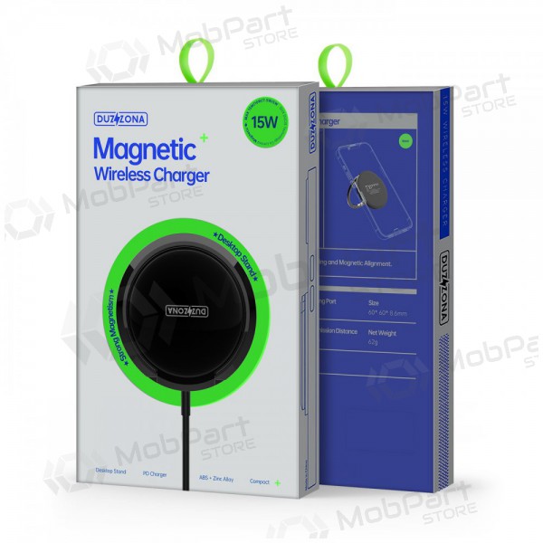 Lader draadloze DUZZONA W1 MagSafe 15W (zwart)
