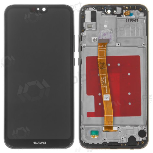 Huawei P20 Lite scherm (zwart) (met frame)