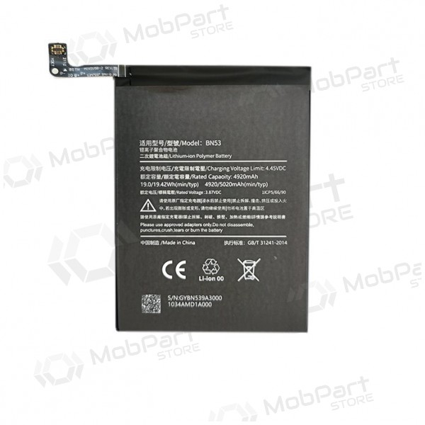 XIAOMI Redmi Note 9 Pro Max batterij / accu (5020mAh)