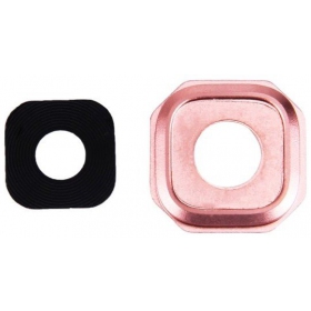 Samsung Galaxy A3 2016, A5 2016, A7 2016 cameraglas (roze)