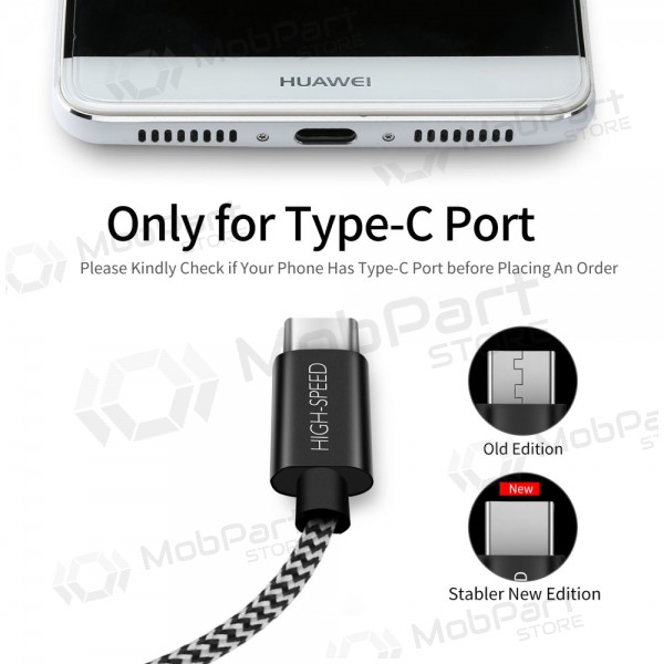 USB-kabel Dux Ducis K-ONE Type-C FastCharging 1.0m
