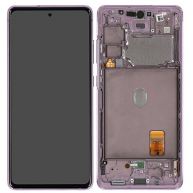 Samsung Galaxy S20 FE scherm (lavendel) (met frame) (origineel)