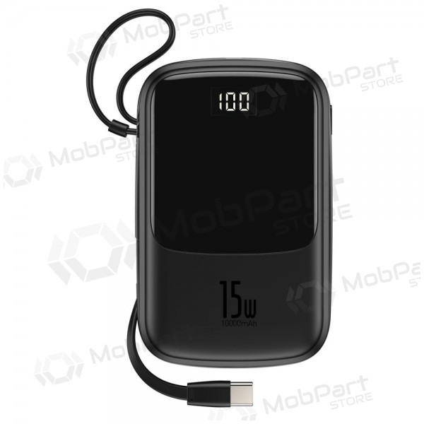 Externe batterij Power Bank Baseus Q Pow With Type-C Cable 10000mAh zwart PPQD-A01