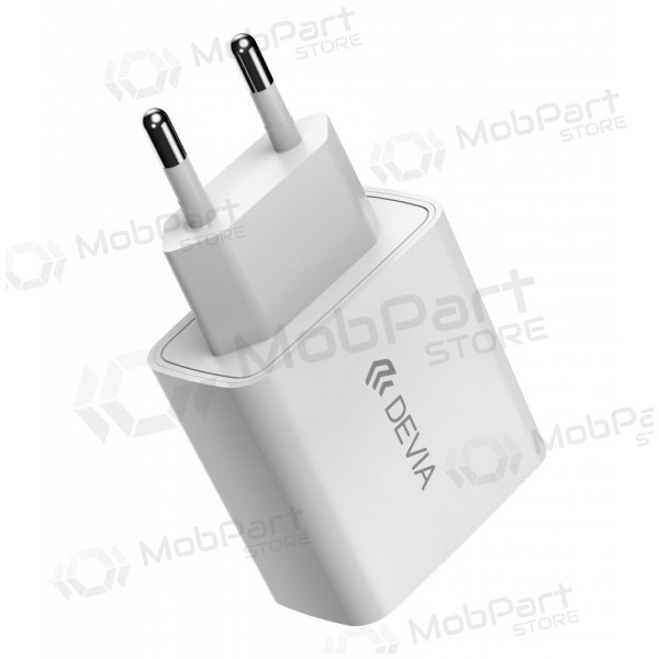 Lader Devia Smart PD Quick Charge + MFI Type-C-Lightning (wit)