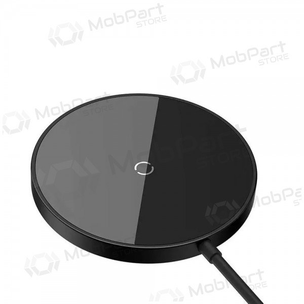 MagSafe draadloze oplader Baseus Simple Mini 3 15 W zwart