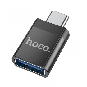 USB-C adapter Hoco UA17 USB-C naar USB-A zwart