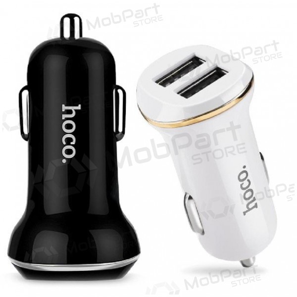 Autolader HOCO Z1 Dual USB (5V 2.1A) (zwart)