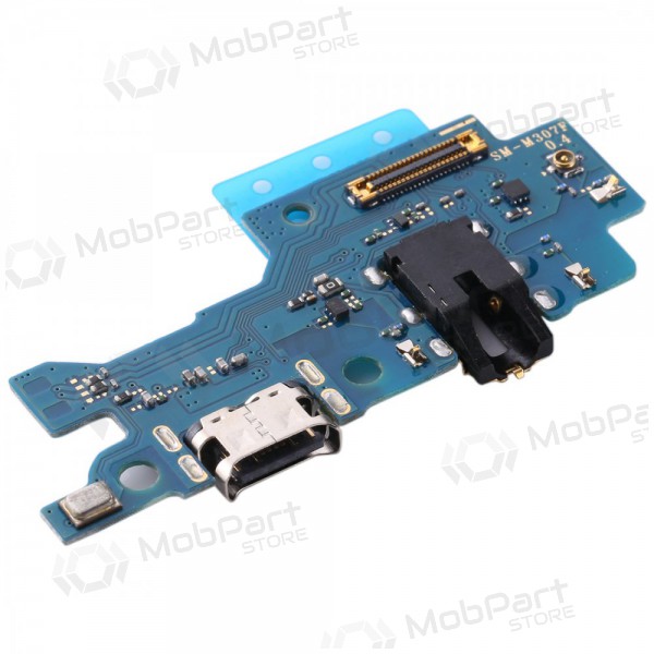 Samsung M307 Galaxy M30S 2019 oplaadpoort en microfoon connector