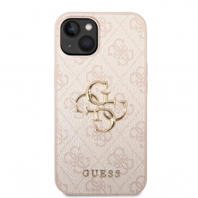 Apple iPhone 14 hoesje - Guess PU 4G Metal Logo