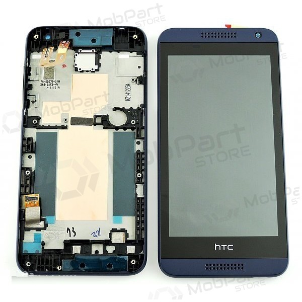 HTC Desire 610 scherm (blauw) (met een frame) (service pack) (origineel)