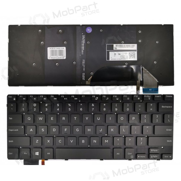 DELL Inspiron: 15 7558, 7568, XPS 15 9550, 9560 toetsenbord (met achtergrondverlichting)