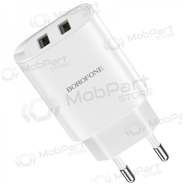 Lader Borofone BN2 2xUSB 2.1A (wit)