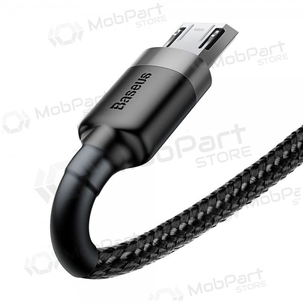 USB kabel Baseus Cafule microUSB 2.0m 1.5A (grijs-zwart) CAMKLF-CG1