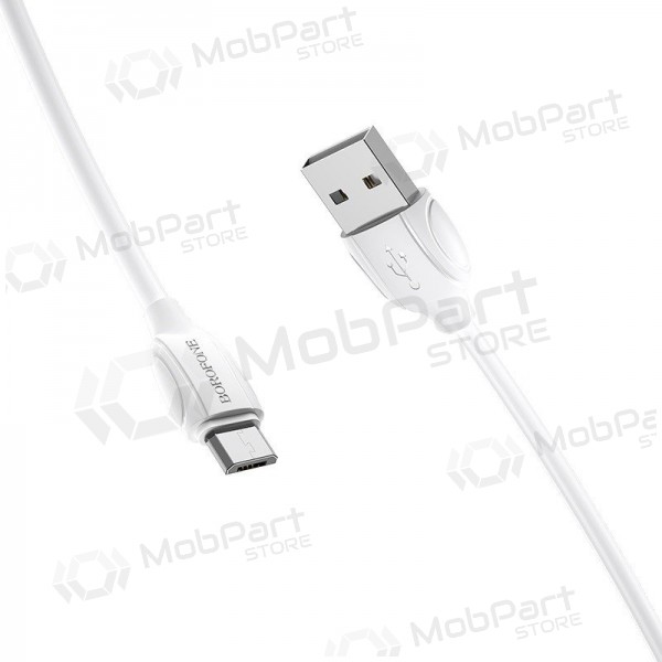 USB kabel Borofone BX19 USB-A to MicroUSB 1.0m wit