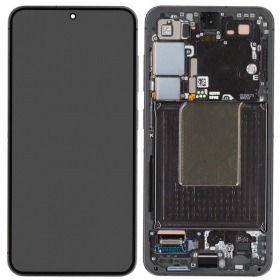 Samsung Galaxy S24 scherm (zwart) (met frame) (refurbished)