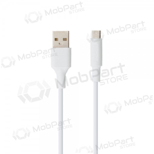 USB kabel Borofone BX1 microUSB 1.0m (wit)