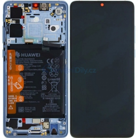 Huawei P30 - new version 2021 scherm - Breathing Crystal - su rėmeliu ir baterija - service pack - originalus