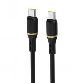 USB-C kabel Dudao L25C USB-C naar USB-C 1 m 60 W zwart
