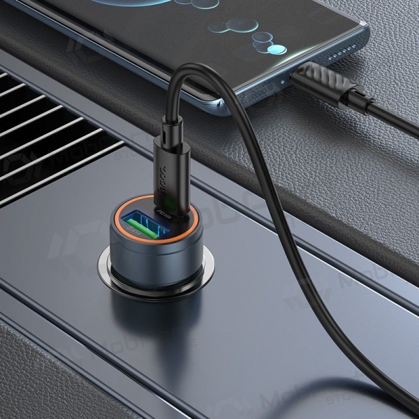 Autolader Hoco Z57A 30 W USB-C + USB-A met USB-C kabel 1 m