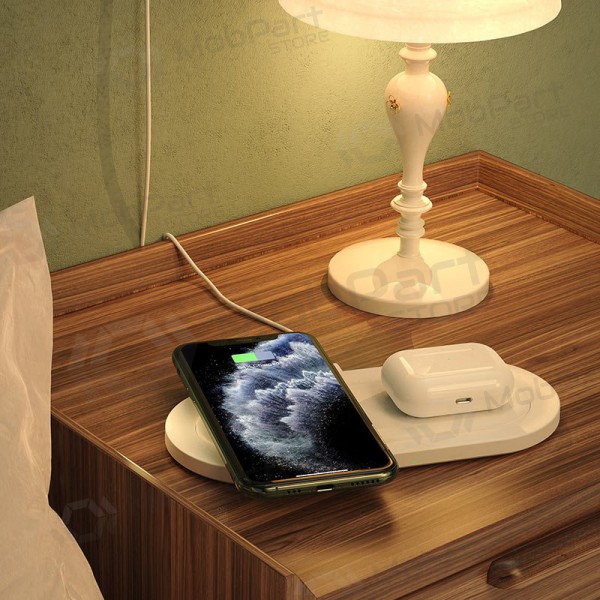 Lader draadloze Borofone BQ7 Prominent Dual (10W) (wit)