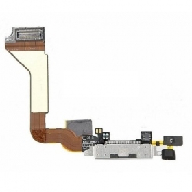 Apple iPhone 4 oplaadpoort connector (zwart) (gebruikt, origineel)[1][2][3]