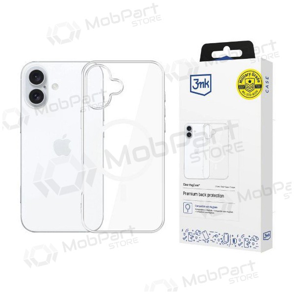 Apple iPhone 16 hoesje - 3MK Clear MagCase