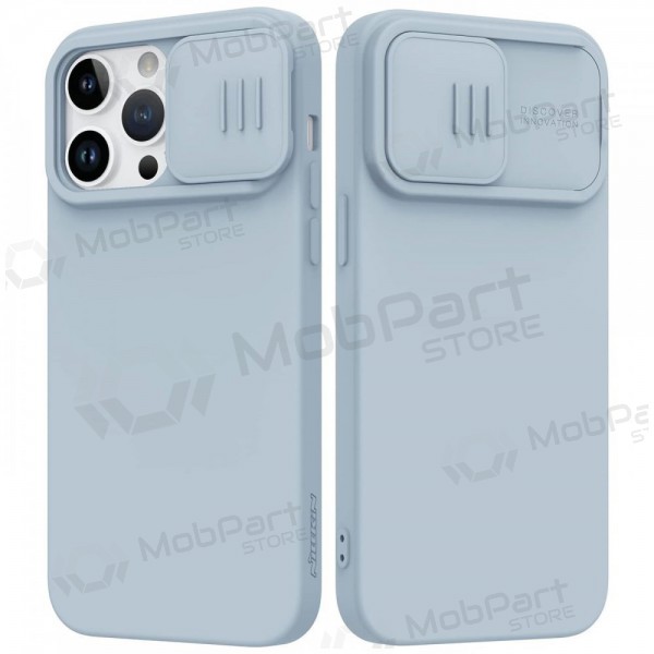 Apple iPhone 15 Pro Max hoesje „Nillkin Silicone“ (grijs)