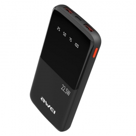 Powerbank Awei P10K 22.5W 10000mAh zwart