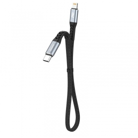 Lightning-kabel Dudao L10P USB-C naar Lightning 0.23 m 20 W zwart