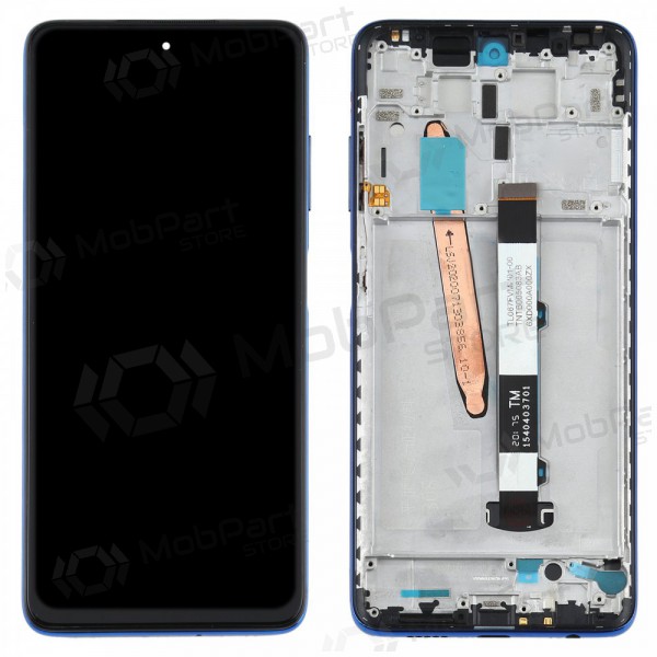 Xiaomi Poco X3 / X3 NFC scherm (blauw) (met een frame) (service pack) (origineel)