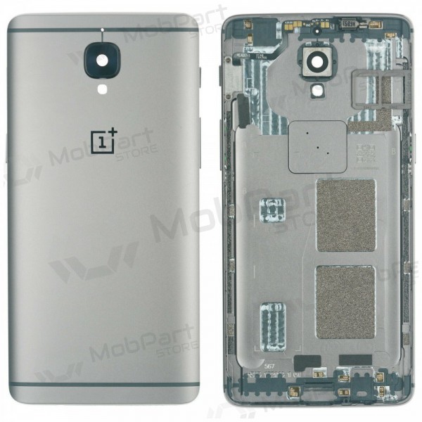 OnePlus 3 / 3T achterklep batterij (zilver) (gebruikt, grade C, origineel)