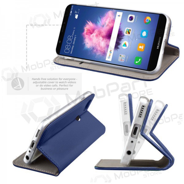 LG K40S hoesje - Smart Magnet (donkerblauw)